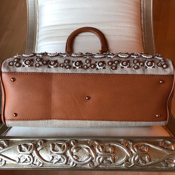 🎉2xHP🎉Tory Burch RARE Mirrored Attersee Satchel - Picture 13 of 16